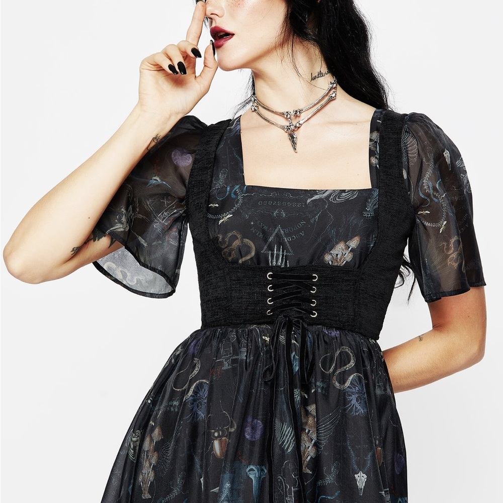 Disturbia Florence Lace-Up Harness Corset Top – US 4